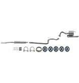 Polmo Uitlaatset, Einddemper + Tussendemper Toyota Yaris Hatchback