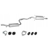 Edex Uitlaatset, Einddemper + Tussendemper Volvo S40/V40