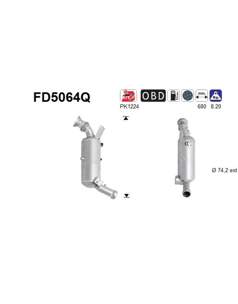 Topautoparts Roetfilter Silicium Mercedes-Benz C180, C200, E200