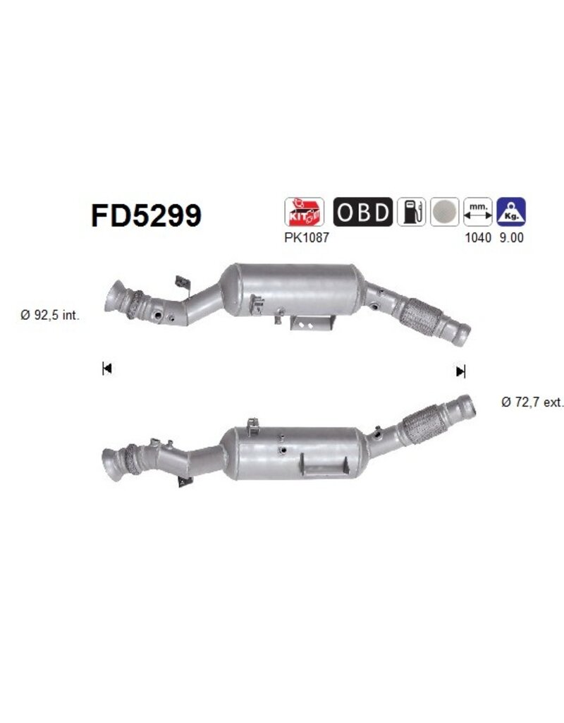 AS Roetfilter Mercedes Sprinter 213 CDI