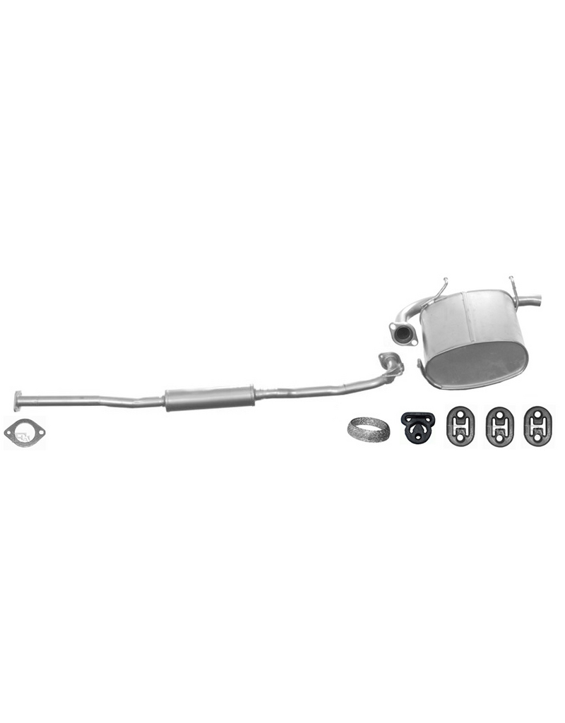 Edex Complete uitlaat middendemper + einddemper + voorpijp Nissan X-Trail