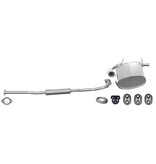 Edex Complete uitlaat middendemper + einddemper + voorpijp Nissan X-Trail