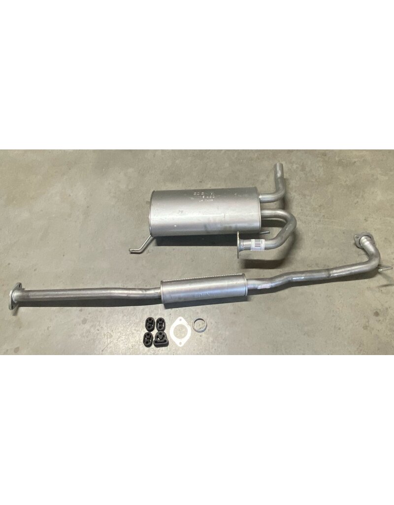 Edex Complete uitlaat middendemper + einddemper + voorpijp Nissan X-Trail