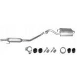 Polmo Uitlaatset, Tussendemper + Einddemper Toyota Corolla  1.4 / 1.6