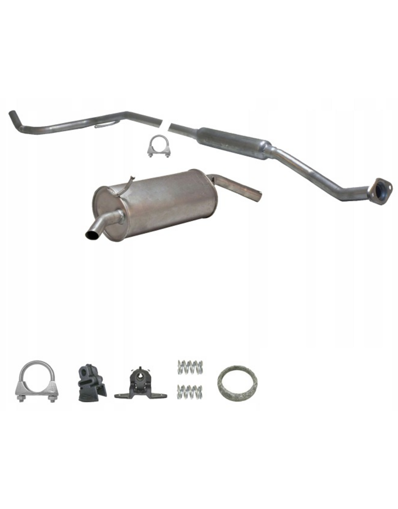 Edex Uitlaatset, Einddemper + Tussendemper Peugeot 207 1.4