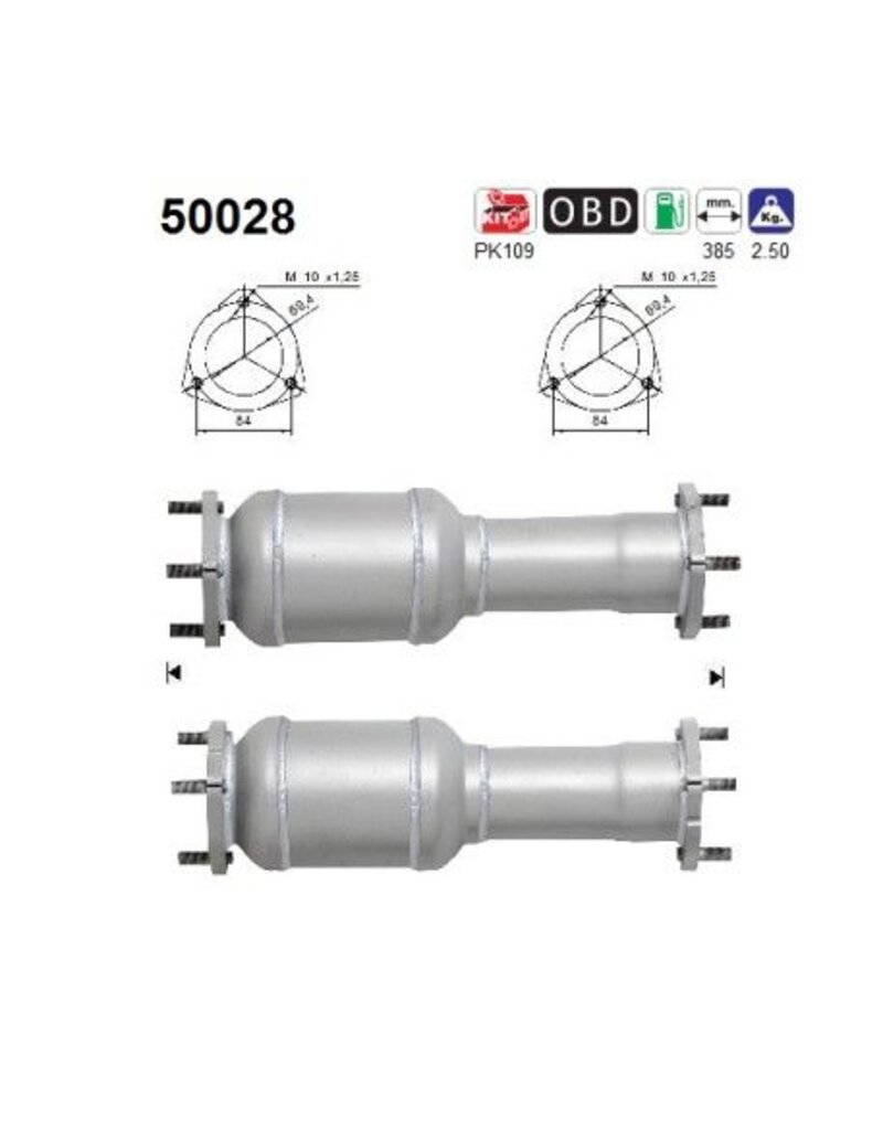 AS Katalysator Opel Antara A, Chevrolet Captiva 2.4