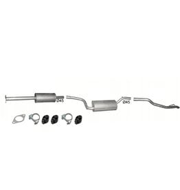 Polmo Uitlaatset, Einddemper + Tussendemper + Eindpijp Ford