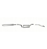 Edex Uitlaat set, Tussendemper + Einddemper + Eindpijp Volvo C30, S40, V50