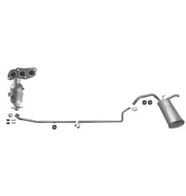 Topautoparts Complete uitlaat + Katalysator Citroën C1 / Peugeot 107 / Toyota Aygo