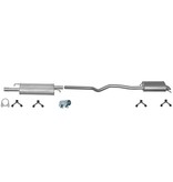 European Exhaust and Catalyst Uitlaatset, Einddemper + Middendemper Volkswagen T5 1.9 TDI