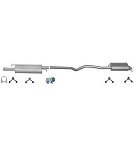 Edex Complete uitlaat Einddemper + Middendemper Volkswagen T5 1.9 TDI
