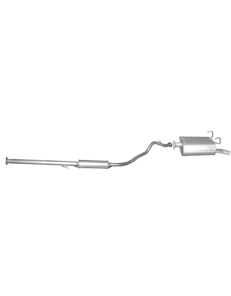 Edex Complete uitlaat Middendemper + Einddemper Honda CR-V 2.0