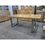 TEAK + RVS Tafel