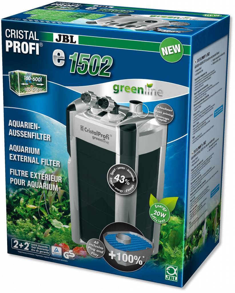 JBL CristalProfi e1502 greenline energiezuinig filter AquastoreXL
