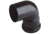 Verbindingsboog zwart DN75/87°