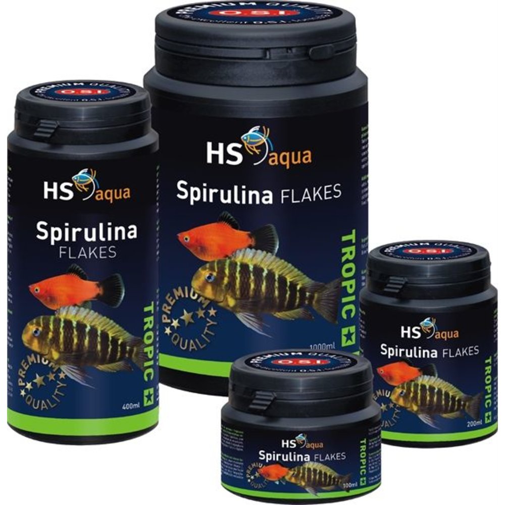 HS Aqua / O.S.I. Spirulina Flakes Tropisch vissenvoer AquastoreXL