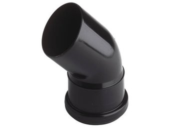 Verbindingsboog zwart DN50/45°