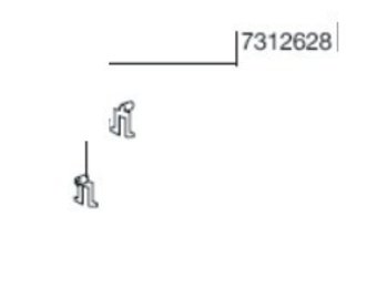 BOUTPLAAT VOOR 2231/33/35,2232/34/36 2 ST.