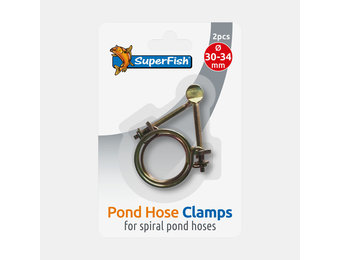 Spiraalslangklem 30-34 mm per 2 verpakt