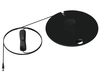 LED-licht large zwart Classic & Tube