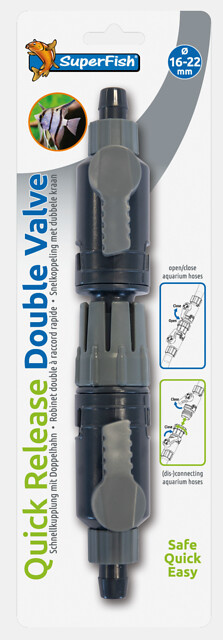 Dubbelkraan Snelkoppeling 16-22mm