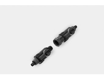 2 KRANEN MET SNELKOPPELING VOOR SLANG 9-12