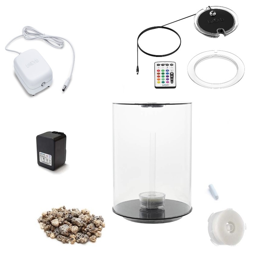 BiOrb Tube 30 MCR Aquarium - Komplettset Mit LED-Beleuchtung