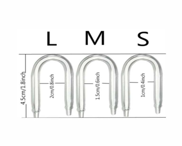 Glazen U-Verbinding 15mm