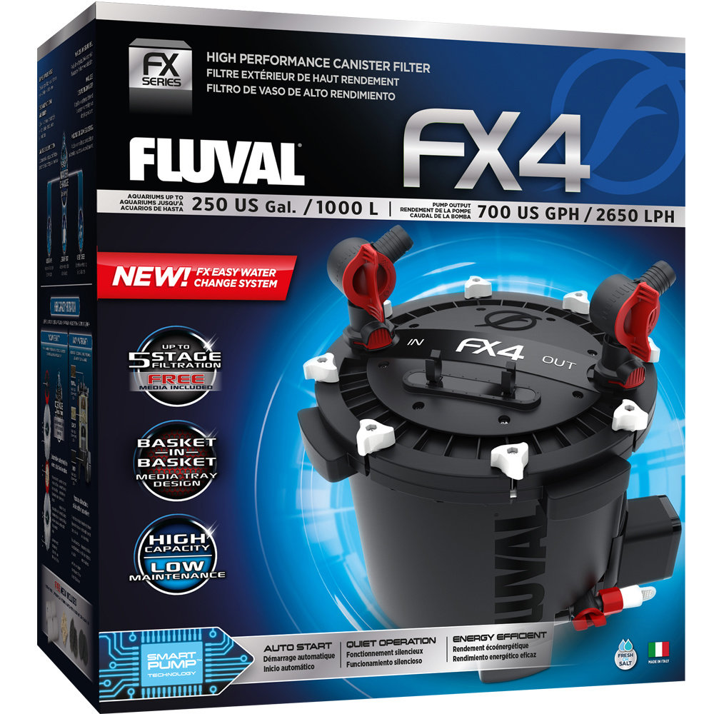 Fluval FX4 Extern Filter | Meervoudig buitenfilter - AquastoreXL