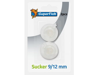 Zuignap 9/12 mm blister 2 stuks