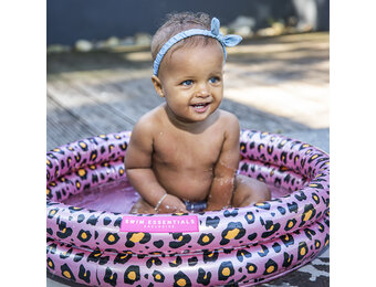 Kinder zwembad 100cm Panterprint Rose goud