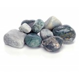 Feng shui marble pebble green