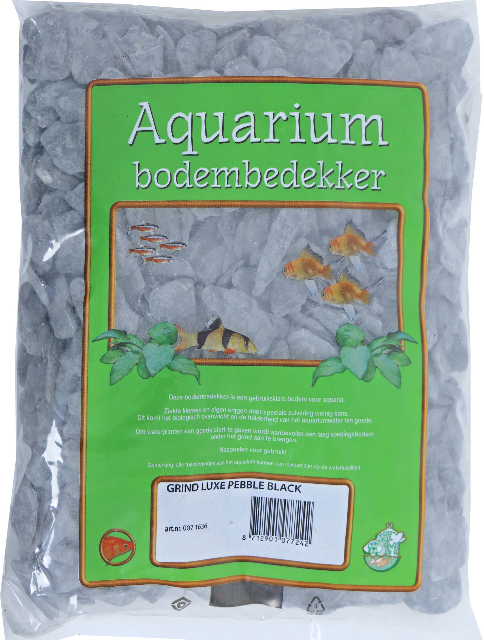 Aquarium Grind Luxe Pebble Black 4KG
