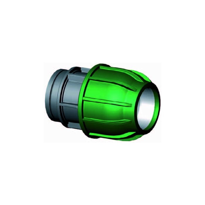 PP klemkoppeling 16mm x ¾" binnendraad