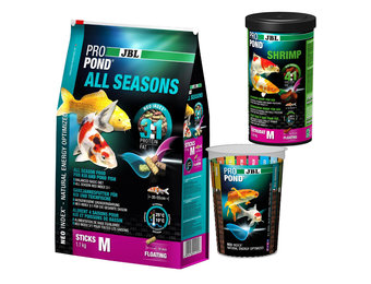 ProPond All Seasons M 1,1kg + Shrimp M 0,34kg + GRATIS maatbeker