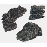 Aquarium decoratie set Steen Kunstplanten