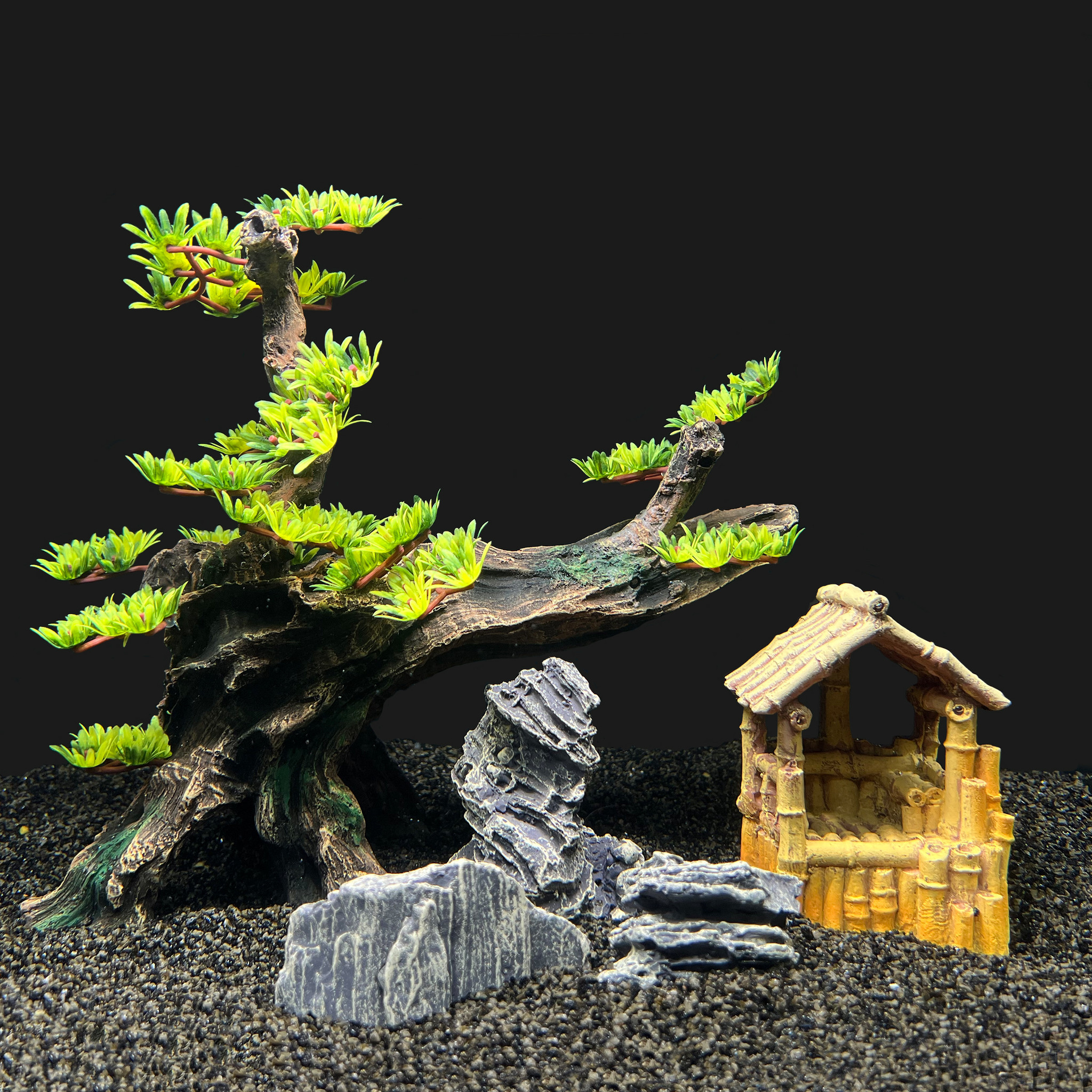 voor offset Verplicht Aquarium decoratie set Bamboo | Aquariuminrichting - AquastoreXL