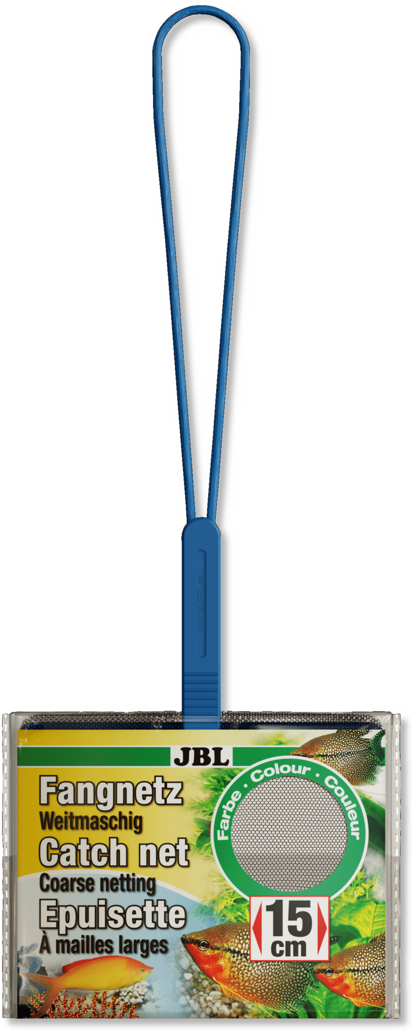 Visschepnet Premium Zwart/Grof 15cm
