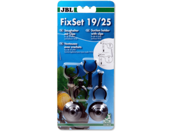 Fixset Set Universele Zuignap Met Klem 19/25 mm