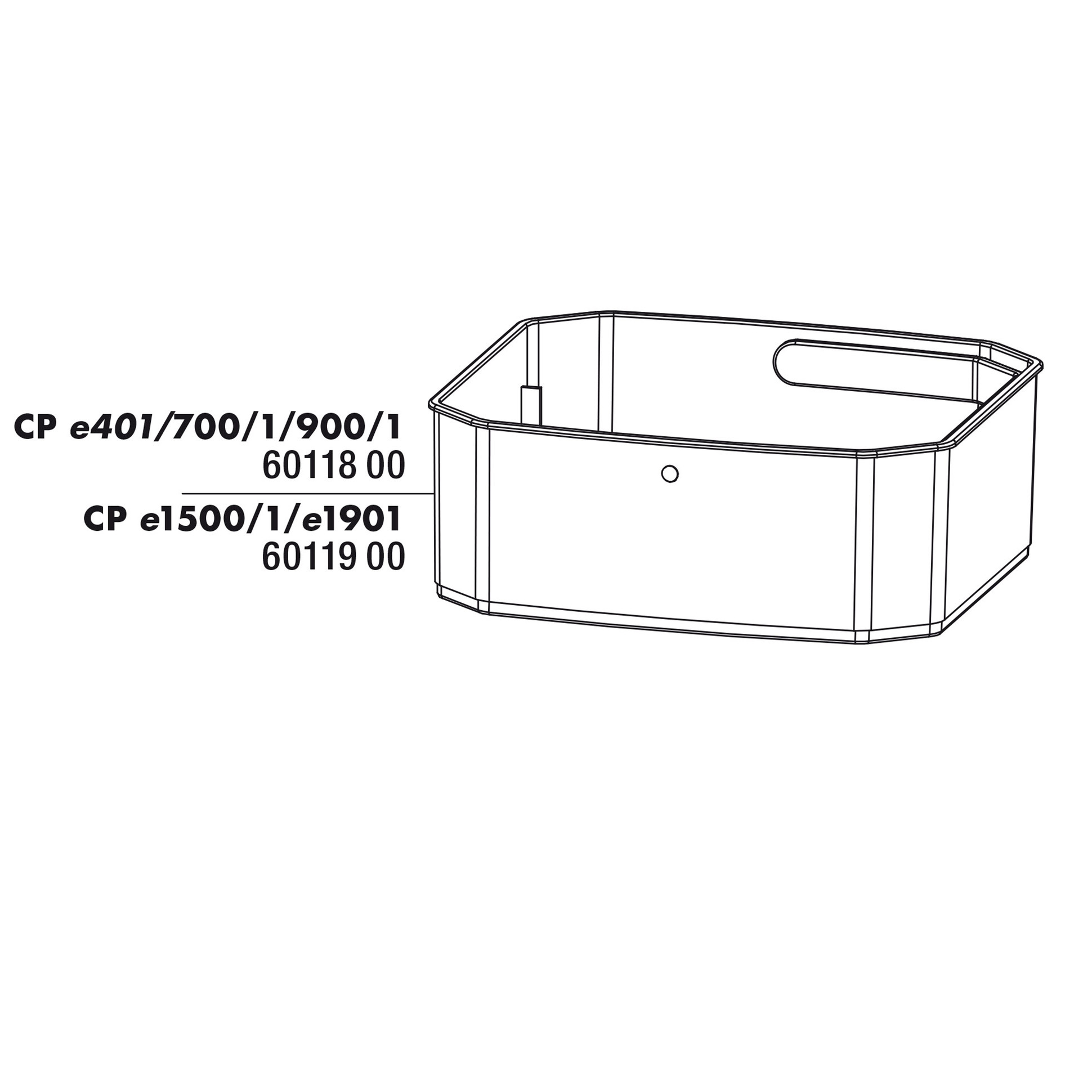 Filtermand korfinzet CP e401/e700/1/e900/1