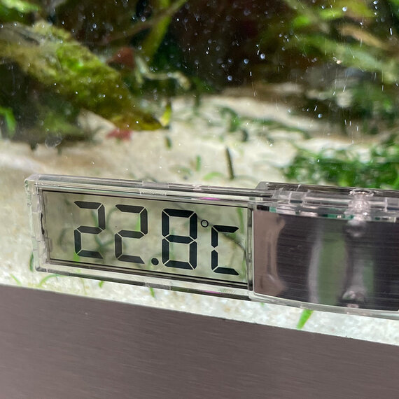 Aquariumthermometer, digitale mini-thermometer met zeer nauwkeurige sensor en led voor visreservoirs, zoetwater- en zeewateraquaria
