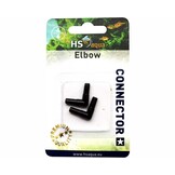 Bocht 4-6 MM 2 ST. Zwart