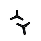 Y-Stuk 4-6 MM 2 ST. Zwart