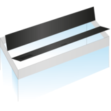 Kleppenset Zwart 80x35 cm voor Rio 125