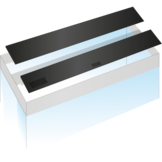 Kleppenset Zwart 80x35 cm voor Rio 125