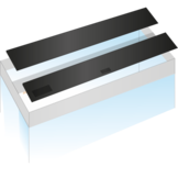 Kleppenset Zwart 120x40 cm voor Rio 240