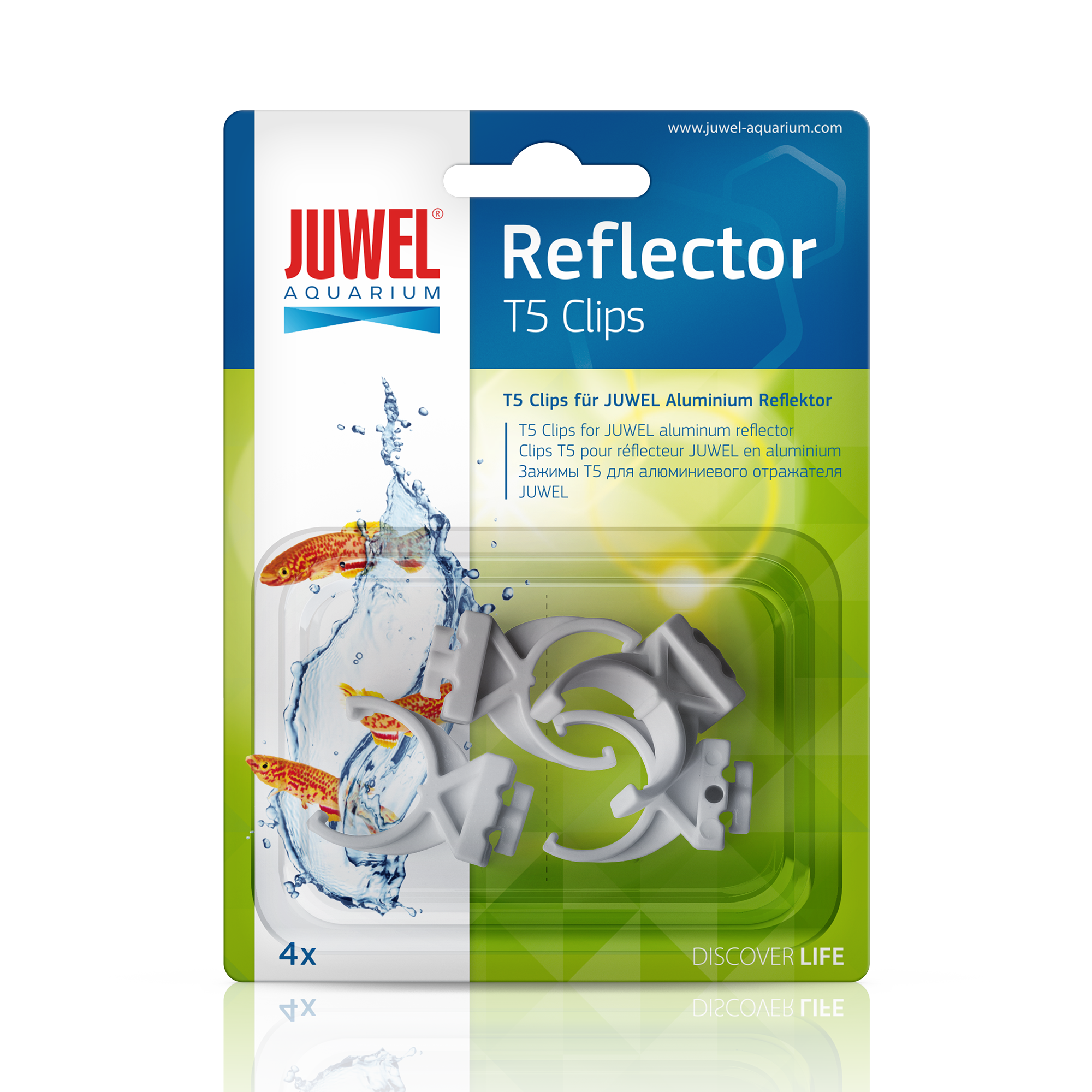 Kunststof klemmen voor T5-reflectoren 4 stuks