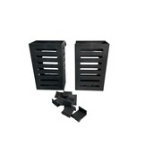 Zwarte Plantenbak 13cm 2st