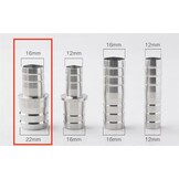 RVS slangpilaar verloop koppelstuk voor slang 16-22mm naar 22-26 mm