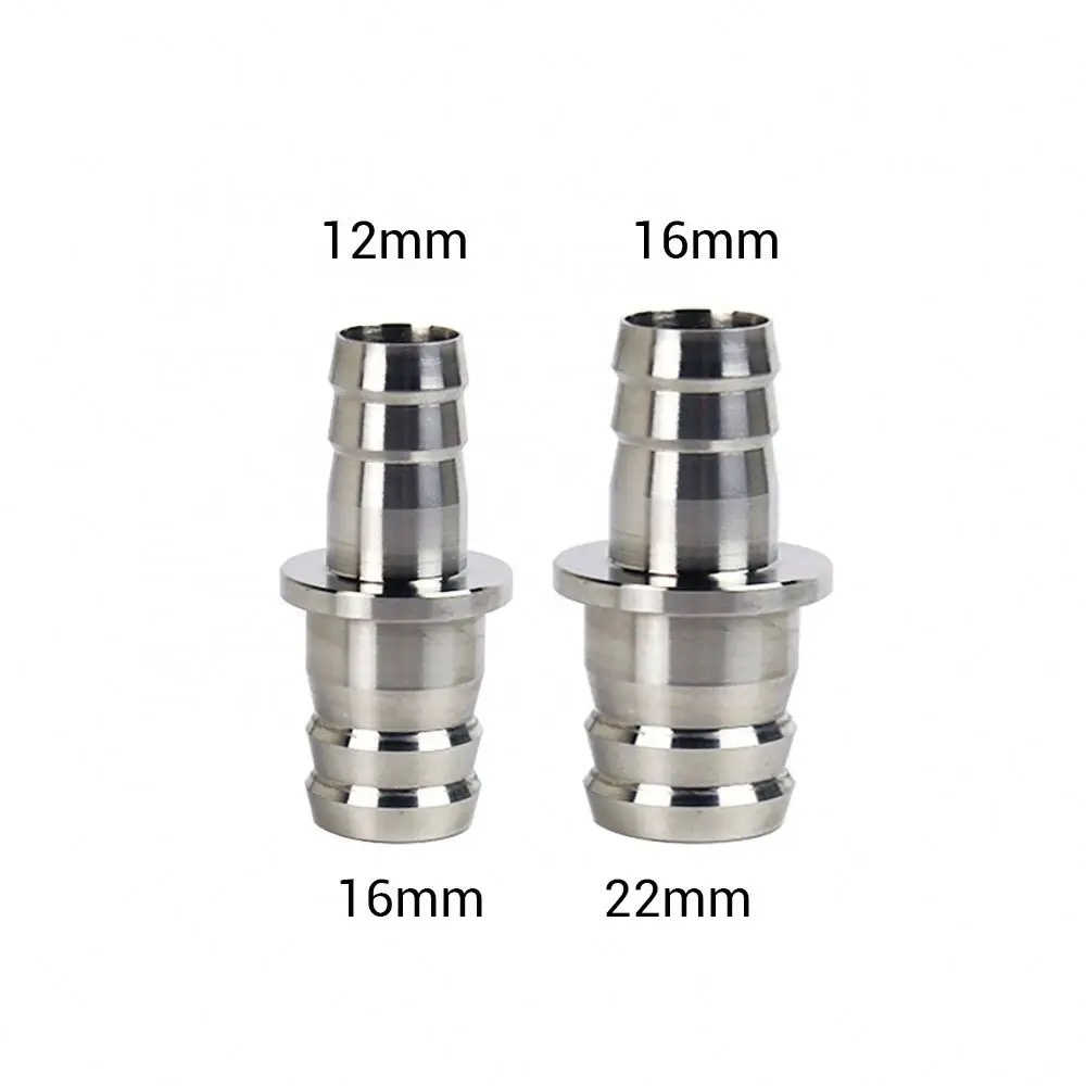 RVS slangpilaar verloop koppelstuk voor slang 16-22mm naar 22-26 mm